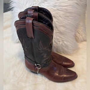Oak Tree Farms Size 8 Leather Cowgirl Boots